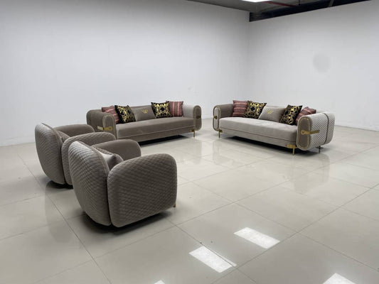 Aurora Velvet Sofa Brown Modern Luxury Comfort Seating