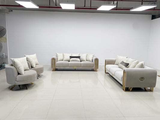 Royal Eclipse Sofa Set with Armchair Elegant Modern Seating